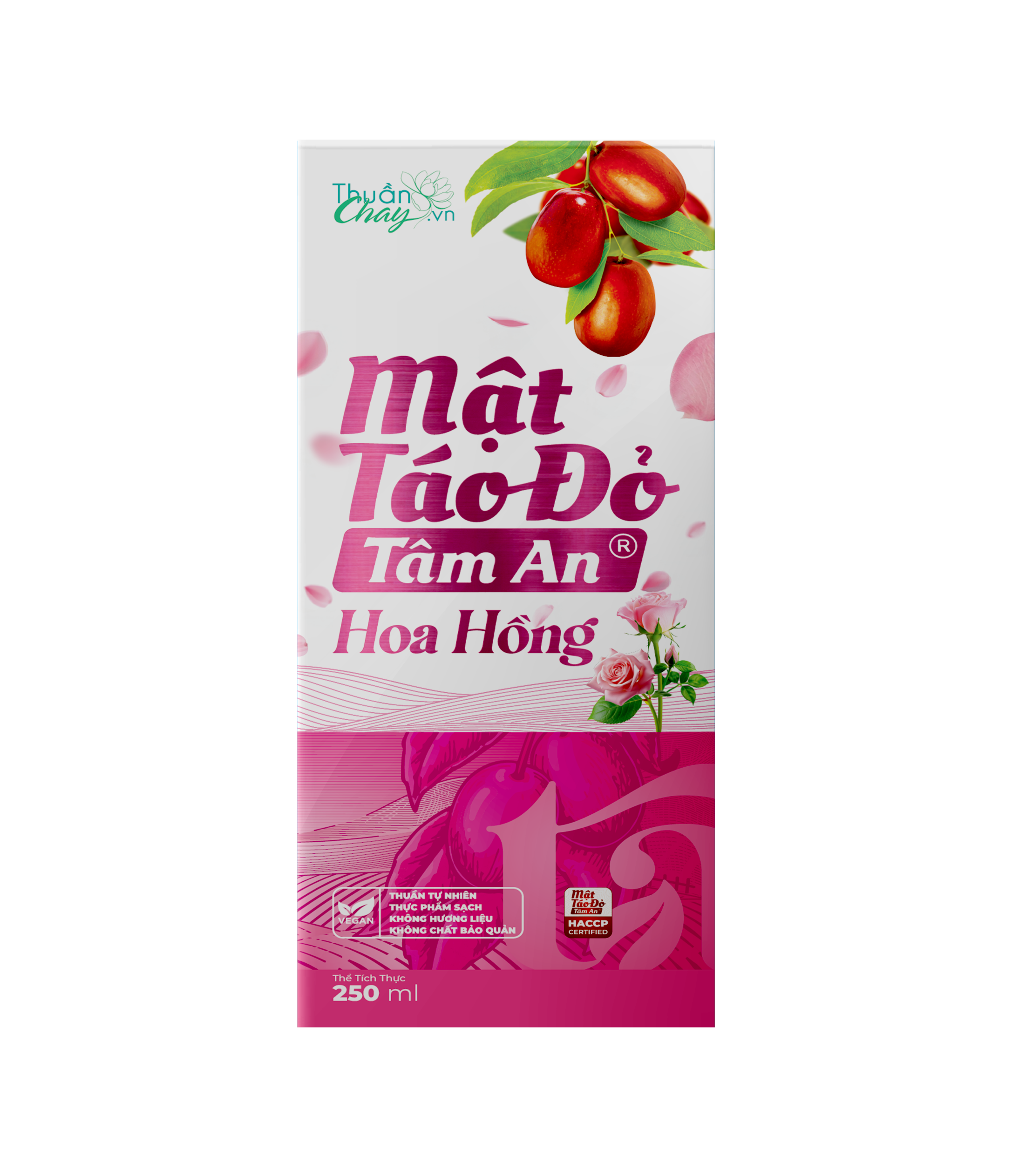 Hộp Mật Táo Đỏ Hoa Hồng