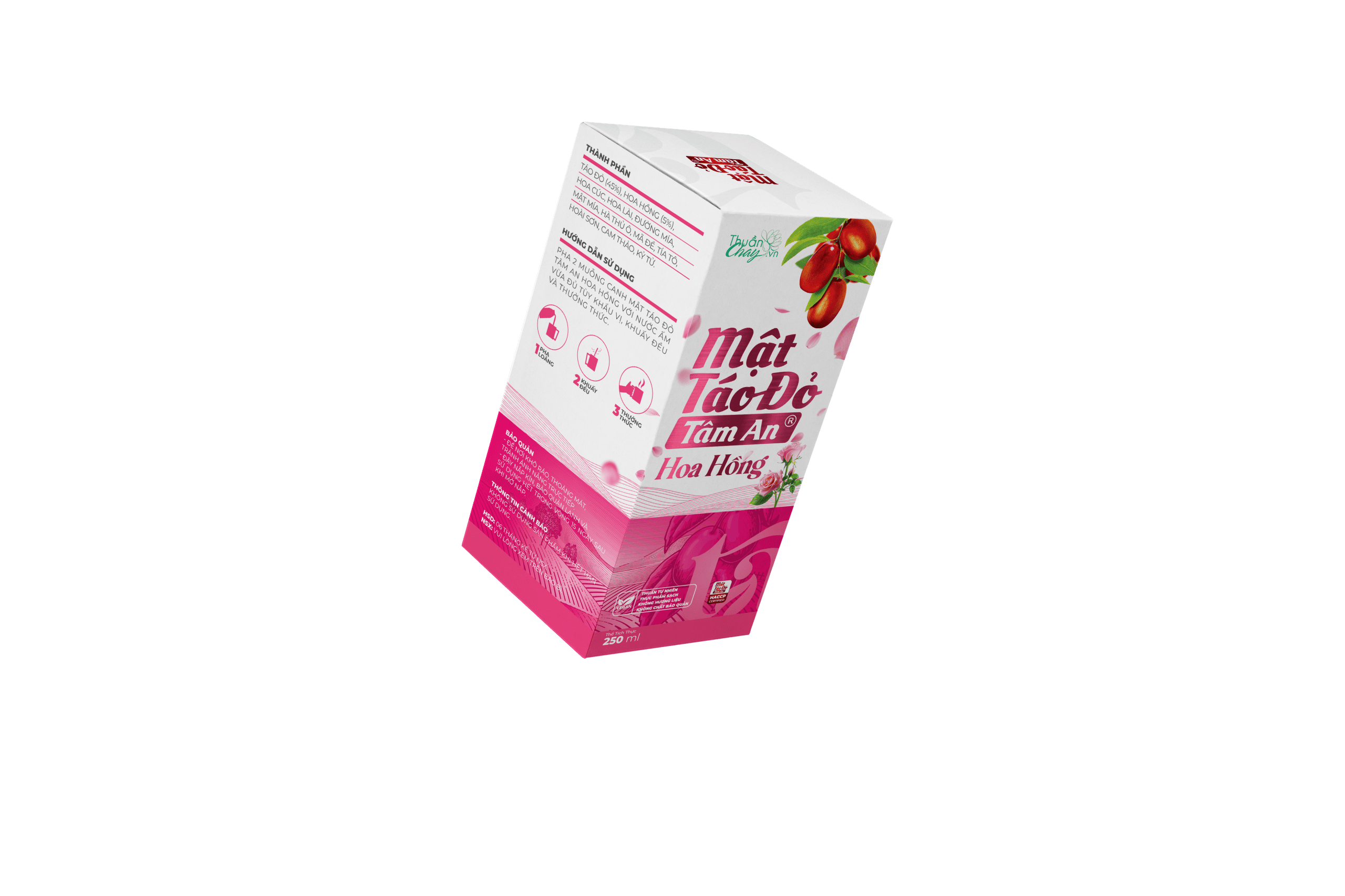 Hộp Mật Táo Đỏ Hoa Hồng