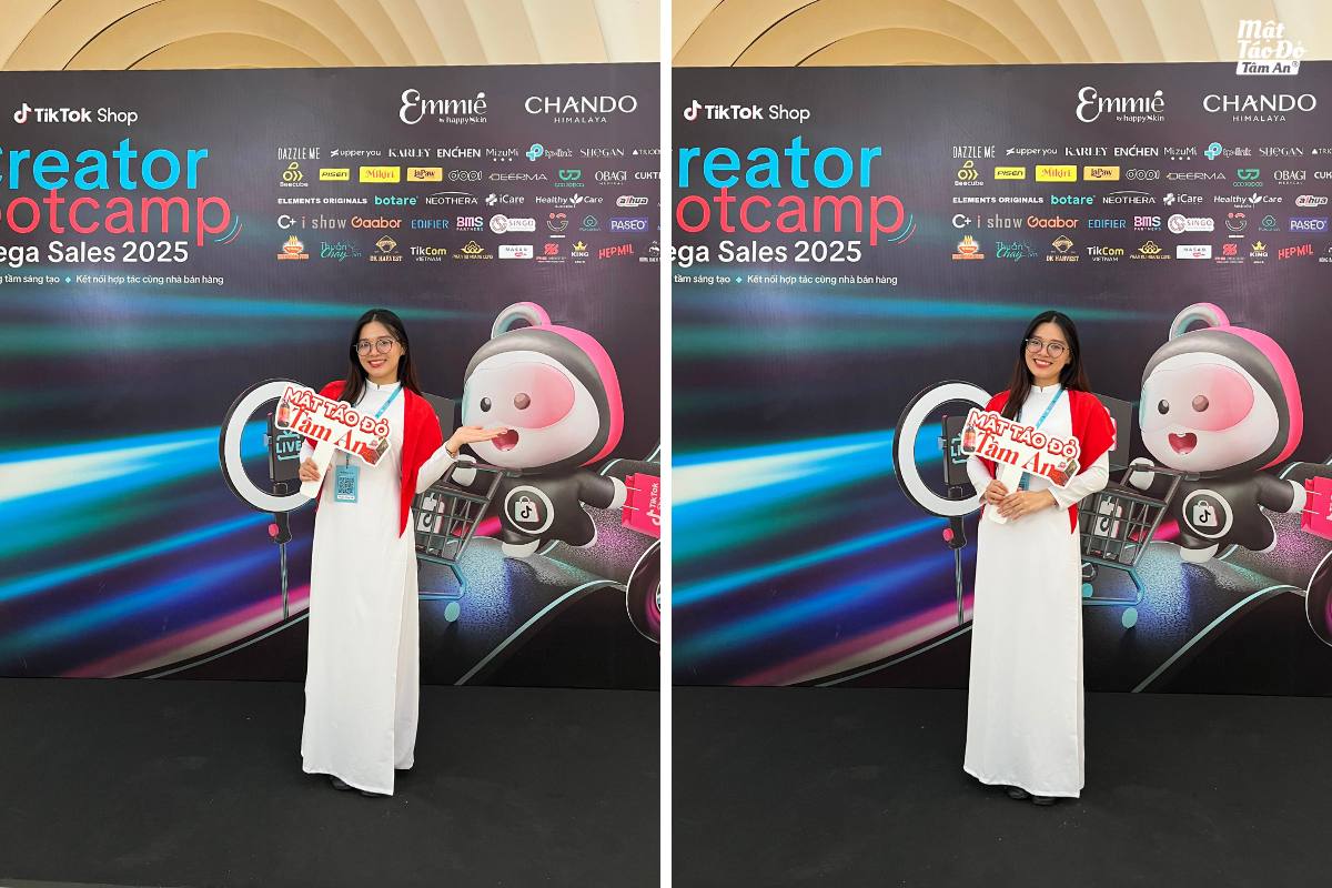 Mật Táo Đỏ Tâm An tại TikTok Shop Creator Bootcamp Mega Sales 2025